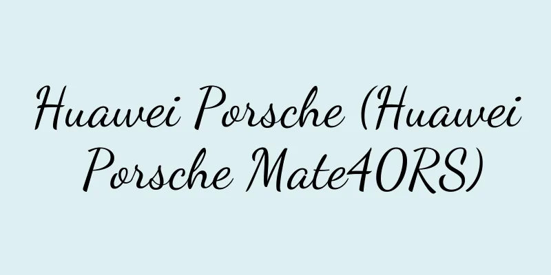 Huawei Porsche (Huawei Porsche Mate40RS)