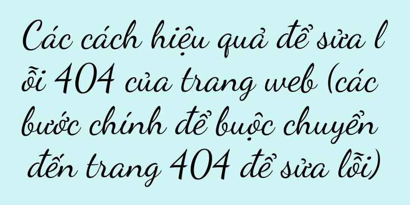 Các cách hiệu quả để sửa lỗi 404 của trang web (các bước chính để buộc chuyển đến trang 404 để sửa lỗi)
