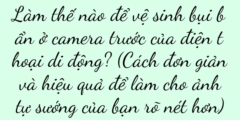 Làm thế nào để vệ sinh bụi bẩn ở camera trước của điện thoại di động? (Cách đơn giản và hiệu quả để làm cho ảnh tự sướng của bạn rõ nét hơn)