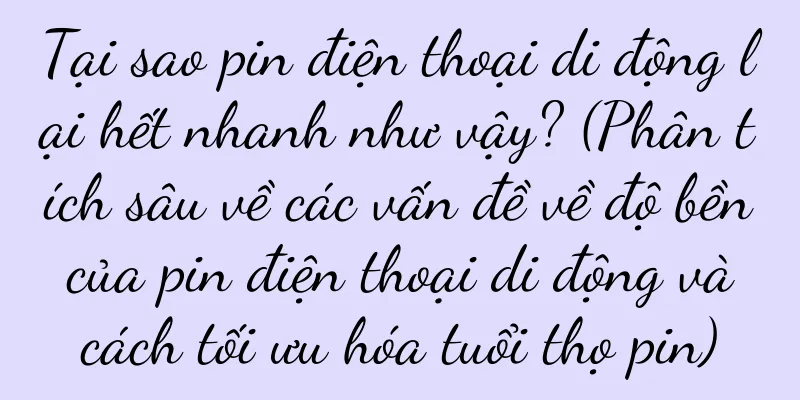 Tại sao pin điện thoại di động lại hết nhanh như vậy? (Phân tích sâu về các vấn đề về độ bền của pin điện thoại di động và cách tối ưu hóa tuổi thọ pin)