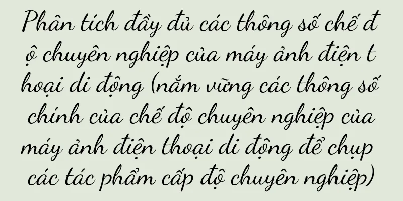 Phân tích đầy đủ các thông số chế độ chuyên nghiệp của máy ảnh điện thoại di động (nắm vững các thông số chính của chế độ chuyên nghiệp của máy ảnh điện thoại di động để chụp các tác phẩm cấp độ chuyên nghiệp)