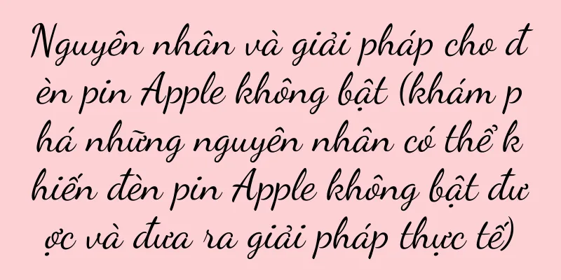Nguyên nhân và giải pháp cho đèn pin Apple không bật (khám phá những nguyên nhân có thể khiến đèn pin Apple không bật được và đưa ra giải pháp thực tế)