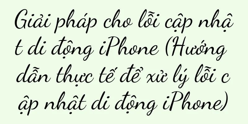 Giải pháp cho lỗi cập nhật di động iPhone (Hướng dẫn thực tế để xử lý lỗi cập nhật di động iPhone)