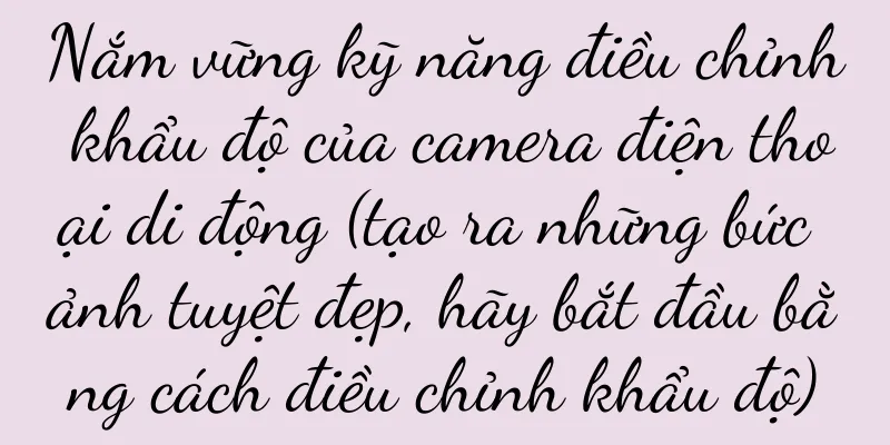 Nắm vững kỹ năng điều chỉnh khẩu độ của camera điện thoại di động (tạo ra những bức ảnh tuyệt đẹp, hãy bắt đầu bằng cách điều chỉnh khẩu độ)