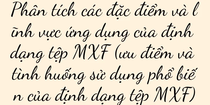 Phân tích các đặc điểm và lĩnh vực ứng dụng của định dạng tệp MXF (ưu điểm và tình huống sử dụng phổ biến của định dạng tệp MXF)