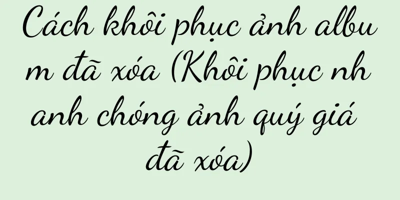Cách khôi phục ảnh album đã xóa (Khôi phục nhanh chóng ảnh quý giá đã xóa)