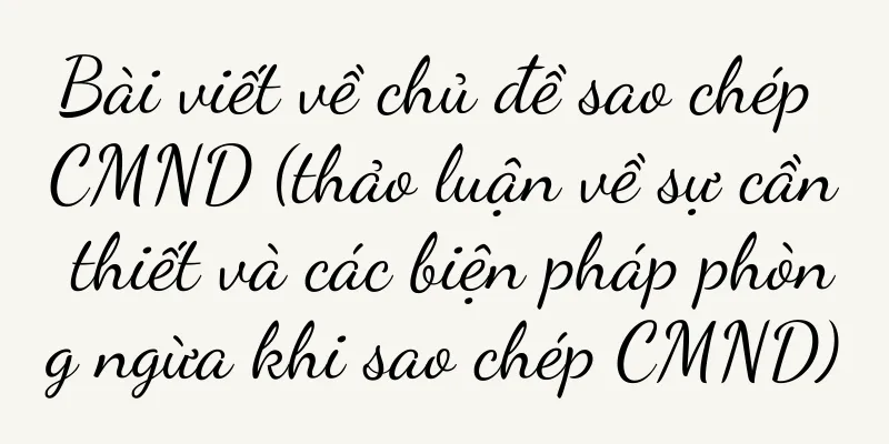 Bài viết về chủ đề sao chép CMND (thảo luận về sự cần thiết và các biện pháp phòng ngừa khi sao chép CMND)