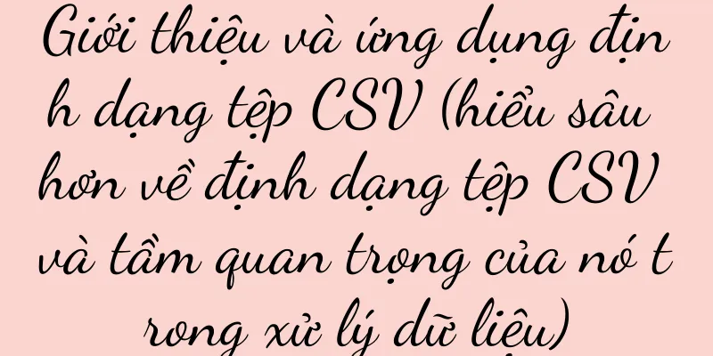 Giới thiệu và ứng dụng định dạng tệp CSV (hiểu sâu hơn về định dạng tệp CSV và tầm quan trọng của nó trong xử lý dữ liệu)