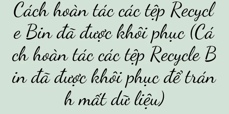 Cách hoàn tác các tệp Recycle Bin đã được khôi phục (Cách hoàn tác các tệp Recycle Bin đã được khôi phục để tránh mất dữ liệu)