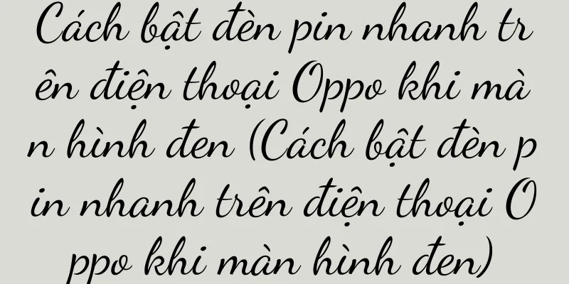 Cách bật đèn pin nhanh trên điện thoại Oppo khi màn hình đen (Cách bật đèn pin nhanh trên điện thoại Oppo khi màn hình đen)