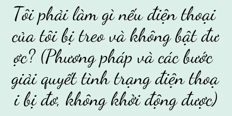 Tôi phải làm gì nếu điện thoại của tôi bị treo và không bật được? (Phương pháp và các bước giải quyết tình trạng điện thoại bị đơ, không khởi động được)