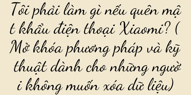 Tôi phải làm gì nếu quên mật khẩu điện thoại Xiaomi? (Mở khóa phương pháp và kỹ thuật dành cho những người không muốn xóa dữ liệu)