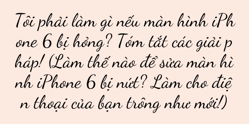 Tôi phải làm gì nếu màn hình iPhone 6 bị hỏng? Tóm tắt các giải pháp! (Làm thế nào để sửa màn hình iPhone 6 bị nứt? Làm cho điện thoại của bạn trông như mới!)