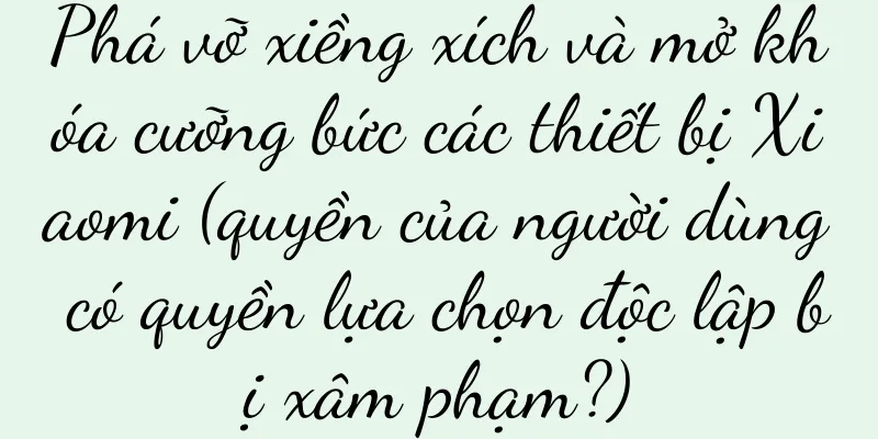 Phá vỡ xiềng xích và mở khóa cưỡng bức các thiết bị Xiaomi (quyền của người dùng có quyền lựa chọn độc lập bị xâm phạm?)