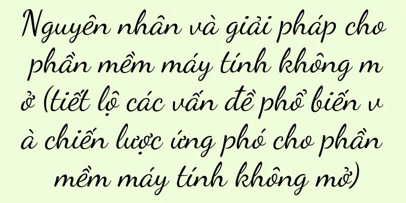 Nguyên nhân và giải pháp cho phần mềm máy tính không mở (tiết lộ các vấn đề phổ biến và chiến lược ứng phó cho phần mềm máy tính không mở)