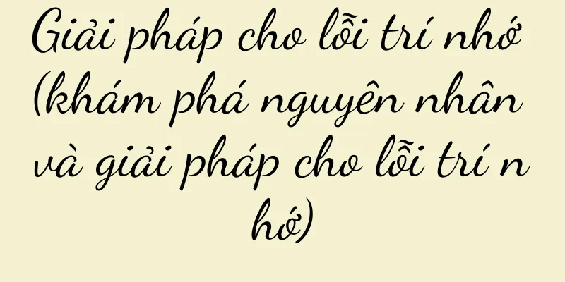 Giải pháp cho lỗi trí nhớ (khám phá nguyên nhân và giải pháp cho lỗi trí nhớ)