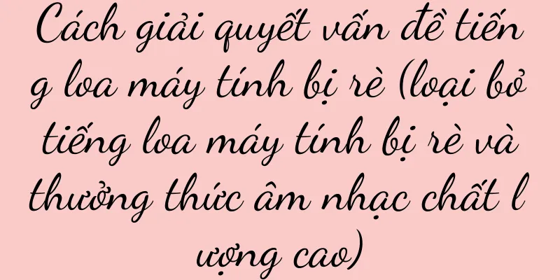 Cách giải quyết vấn đề tiếng loa máy tính bị rè (loại bỏ tiếng loa máy tính bị rè và thưởng thức âm nhạc chất lượng cao)