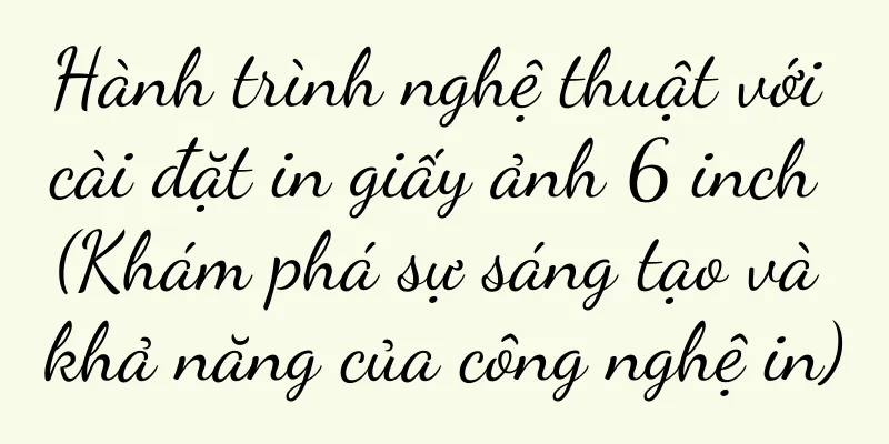 Hành trình nghệ thuật với cài đặt in giấy ảnh 6 inch (Khám phá sự sáng tạo và khả năng của công nghệ in)