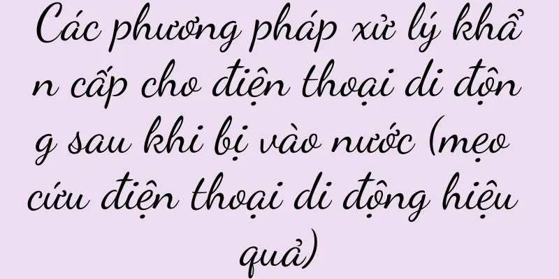 Các phương pháp xử lý khẩn cấp cho điện thoại di động sau khi bị vào nước (mẹo cứu điện thoại di động hiệu quả)