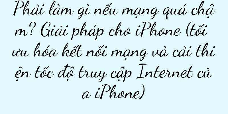 Phải làm gì nếu mạng quá chậm? Giải pháp cho iPhone (tối ưu hóa kết nối mạng và cải thiện tốc độ truy cập Internet của iPhone)