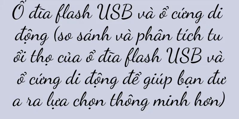 Ổ đĩa flash USB và ổ cứng di động (so sánh và phân tích tuổi thọ của ổ đĩa flash USB và ổ cứng di động để giúp bạn đưa ra lựa chọn thông minh hơn)