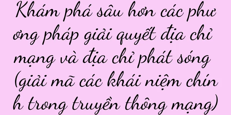 Khám phá sâu hơn các phương pháp giải quyết địa chỉ mạng và địa chỉ phát sóng (giải mã các khái niệm chính trong truyền thông mạng)