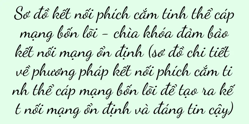 Sơ đồ kết nối phích cắm tinh thể cáp mạng bốn lõi - chìa khóa đảm bảo kết nối mạng ổn định (sơ đồ chi tiết về phương pháp kết nối phích cắm tinh thể cáp mạng bốn lõi để tạo ra kết nối mạng ổn định và đáng tin cậy)