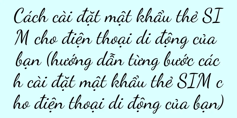 Cách cài đặt mật khẩu thẻ SIM cho điện thoại di động của bạn (hướng dẫn từng bước cách cài đặt mật khẩu thẻ SIM cho điện thoại di động của bạn)