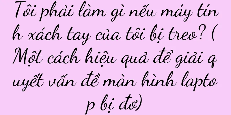 Tôi phải làm gì nếu máy tính xách tay của tôi bị treo? (Một cách hiệu quả để giải quyết vấn đề màn hình laptop bị đơ)