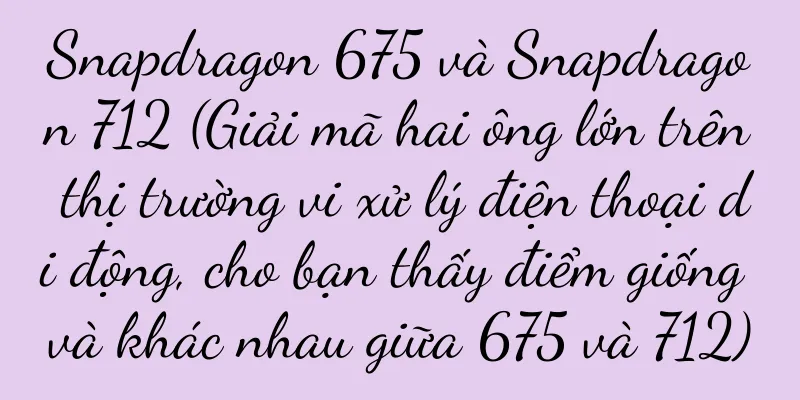 Snapdragon 675 và Snapdragon 712 (Giải mã hai ông lớn trên thị trường vi xử lý điện thoại di động, cho bạn thấy điểm giống và khác nhau giữa 675 và 712)