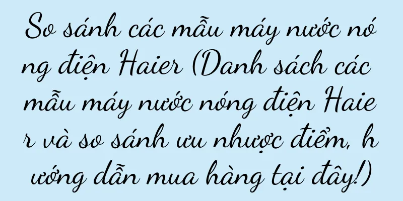 So sánh các mẫu máy nước nóng điện Haier (Danh sách các mẫu máy nước nóng điện Haier và so sánh ưu nhược điểm, hướng dẫn mua hàng tại đây!)