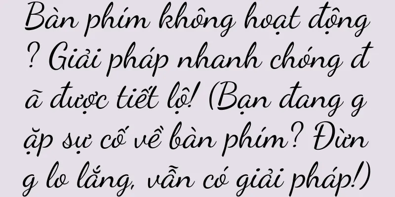 Bàn phím không hoạt động? Giải pháp nhanh chóng đã được tiết lộ! (Bạn đang gặp sự cố về bàn phím? Đừng lo lắng, vẫn có giải pháp!)