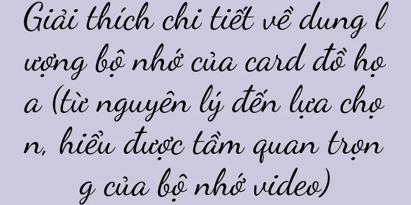 Giải thích chi tiết về dung lượng bộ nhớ của card đồ họa (từ nguyên lý đến lựa chọn, hiểu được tầm quan trọng của bộ nhớ video)