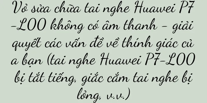 Vỏ sửa chữa tai nghe Huawei P7-L00 không có âm thanh - giải quyết các vấn đề về thính giác của bạn (tai nghe Huawei P7-L00 bị tắt tiếng, giắc cắm tai nghe bị lỏng, v.v.)