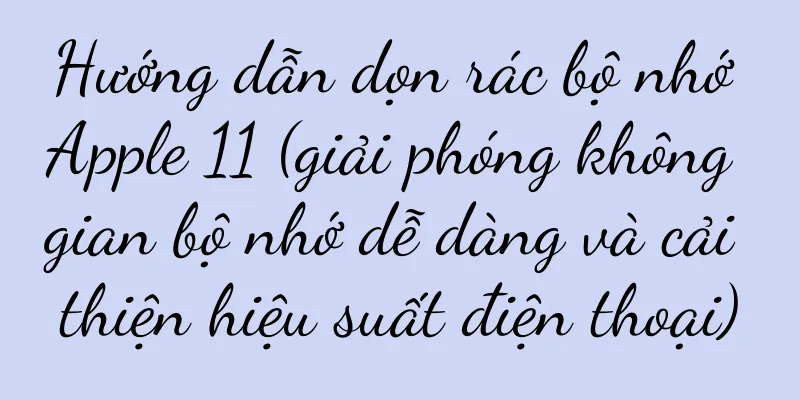 Hướng dẫn dọn rác bộ nhớ Apple 11 (giải phóng không gian bộ nhớ dễ dàng và cải thiện hiệu suất điện thoại)