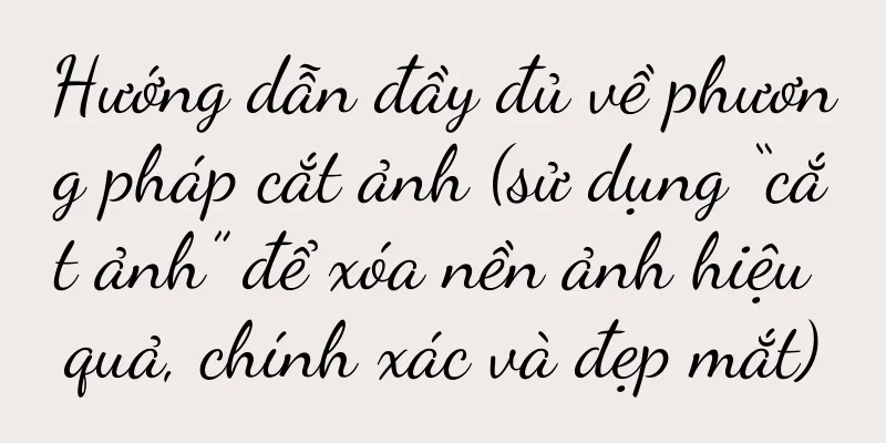 Hướng dẫn đầy đủ về phương pháp cắt ảnh (sử dụng “cắt ảnh” để xóa nền ảnh hiệu quả, chính xác và đẹp mắt)