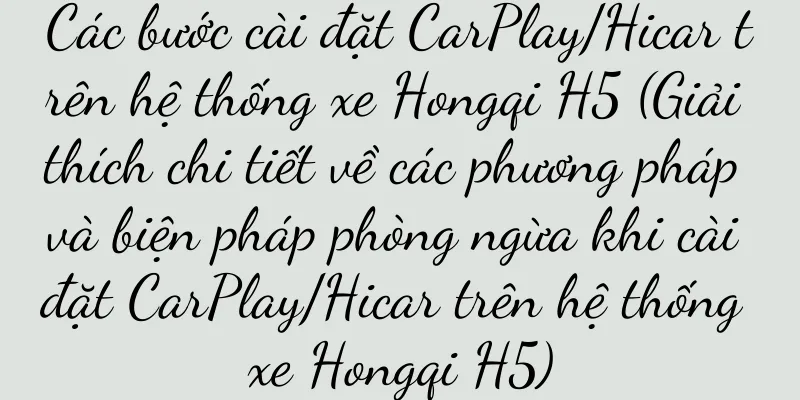 Các bước cài đặt CarPlay/Hicar trên hệ thống xe Hongqi H5 (Giải thích chi tiết về các phương pháp và biện pháp phòng ngừa khi cài đặt CarPlay/Hicar trên hệ thống xe Hongqi H5)