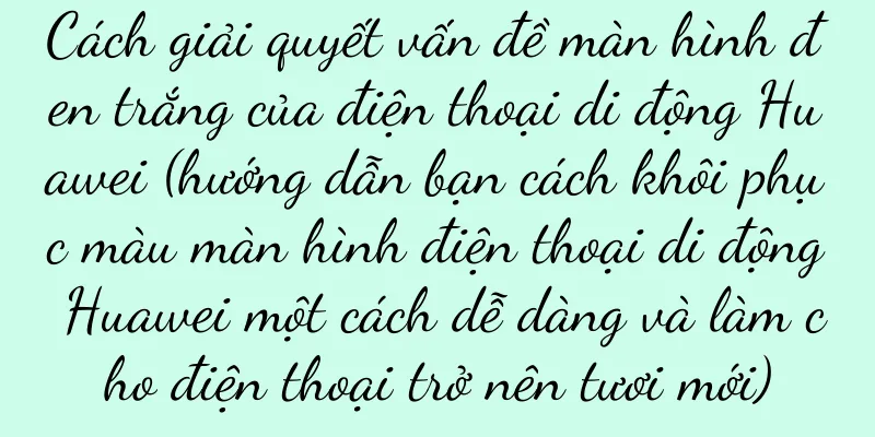 Cách giải quyết vấn đề màn hình đen trắng của điện thoại di động Huawei (hướng dẫn bạn cách khôi phục màu màn hình điện thoại di động Huawei một cách dễ dàng và làm cho điện thoại trở nên tươi mới)