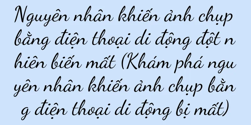 Nguyên nhân khiến ảnh chụp bằng điện thoại di động đột nhiên biến mất (Khám phá nguyên nhân khiến ảnh chụp bằng điện thoại di động bị mất)