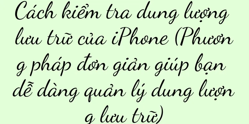 Cách kiểm tra dung lượng lưu trữ của iPhone (Phương pháp đơn giản giúp bạn dễ dàng quản lý dung lượng lưu trữ)