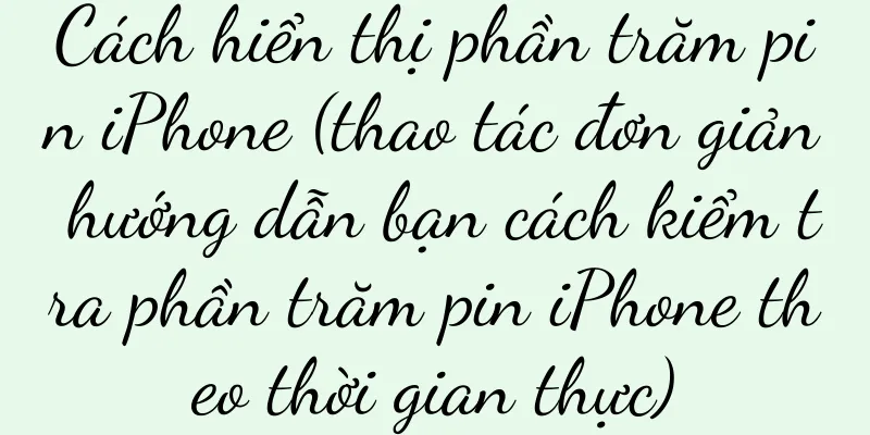 Cách hiển thị phần trăm pin iPhone (thao tác đơn giản hướng dẫn bạn cách kiểm tra phần trăm pin iPhone theo thời gian thực)