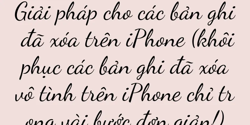 Giải pháp cho các bản ghi đã xóa trên iPhone (khôi phục các bản ghi đã xóa vô tình trên iPhone chỉ trong vài bước đơn giản!)