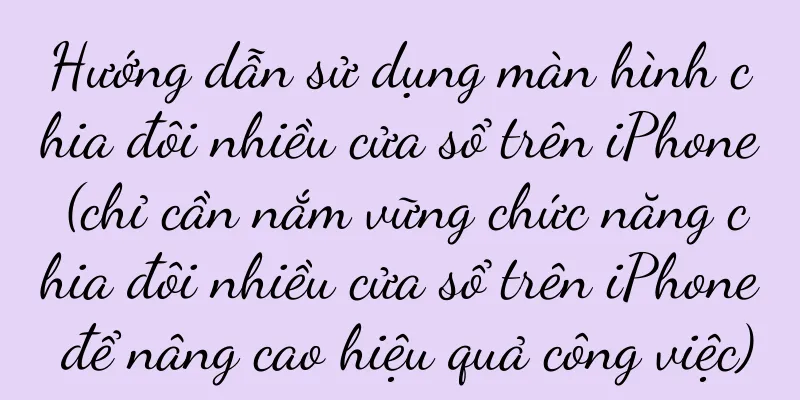 Hướng dẫn sử dụng màn hình chia đôi nhiều cửa sổ trên iPhone (chỉ cần nắm vững chức năng chia đôi nhiều cửa sổ trên iPhone để nâng cao hiệu quả công việc)