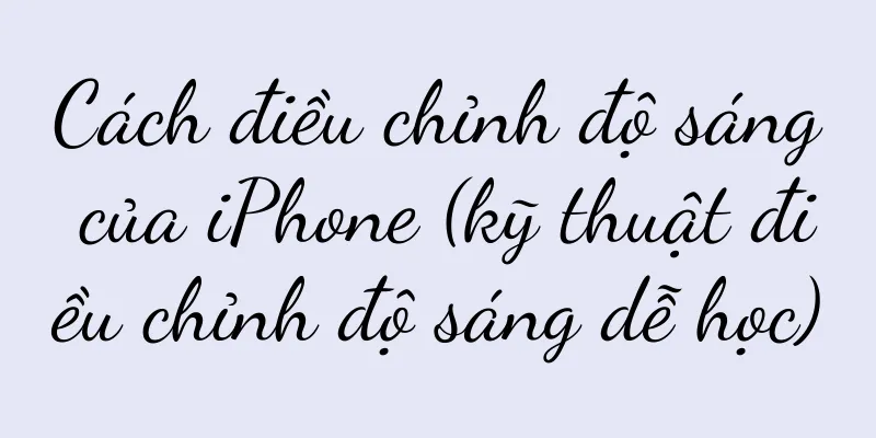Cách điều chỉnh độ sáng của iPhone (kỹ thuật điều chỉnh độ sáng dễ học)