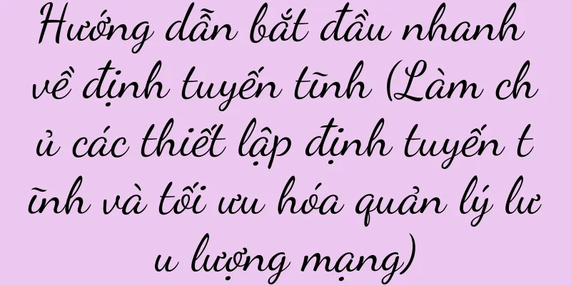 Hướng dẫn bắt đầu nhanh về định tuyến tĩnh (Làm chủ các thiết lập định tuyến tĩnh và tối ưu hóa quản lý lưu lượng mạng)