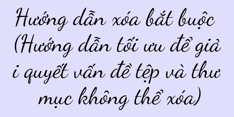 Hướng dẫn xóa bắt buộc (Hướng dẫn tối ưu để giải quyết vấn đề tệp và thư mục không thể xóa)