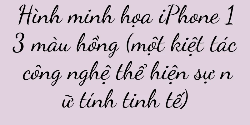 Hình minh họa iPhone 13 màu hồng (một kiệt tác công nghệ thể hiện sự nữ tính tinh tế)