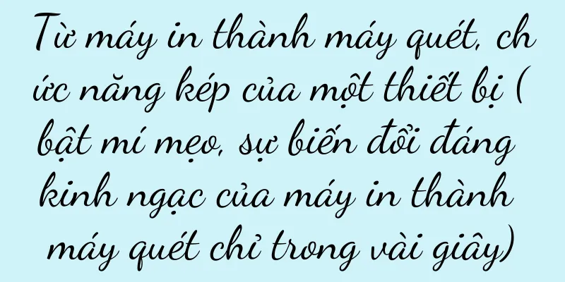 Từ máy in thành máy quét, chức năng kép của một thiết bị (bật mí mẹo, sự biến đổi đáng kinh ngạc của máy in thành máy quét chỉ trong vài giây)