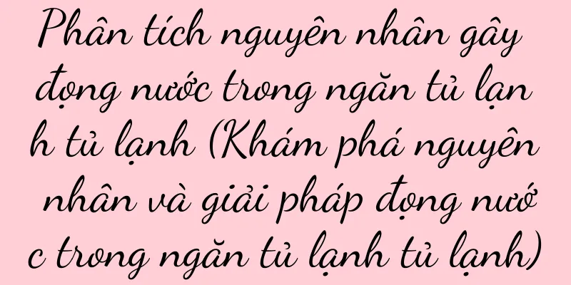 Phân tích nguyên nhân gây đọng nước trong ngăn tủ lạnh tủ lạnh (Khám phá nguyên nhân và giải pháp đọng nước trong ngăn tủ lạnh tủ lạnh)