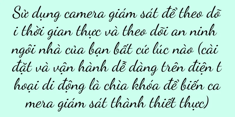 Sử dụng camera giám sát để theo dõi thời gian thực và theo dõi an ninh ngôi nhà của bạn bất cứ lúc nào (cài đặt và vận hành dễ dàng trên điện thoại di động là chìa khóa để biến camera giám sát thành thiết thực)
